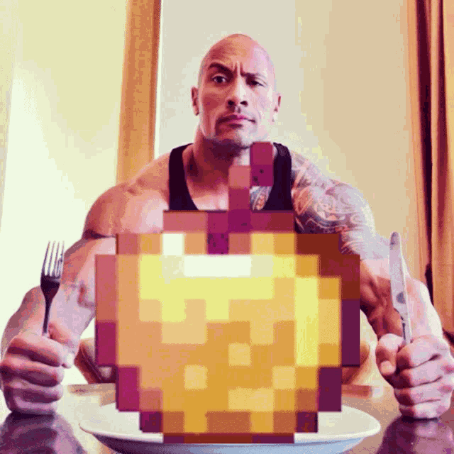 The Rock Golden Apple GIF