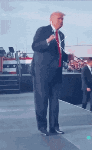 Trump Dancing Floss Dance GIF