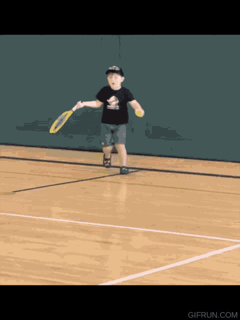 Unathletic Kid GIF
