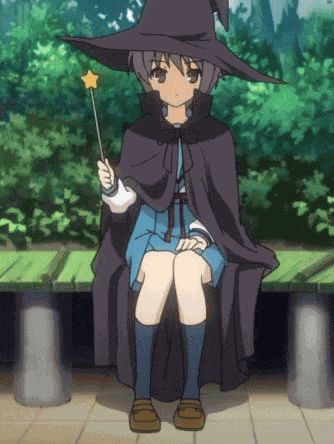 Yuki Nagato Witch GIF